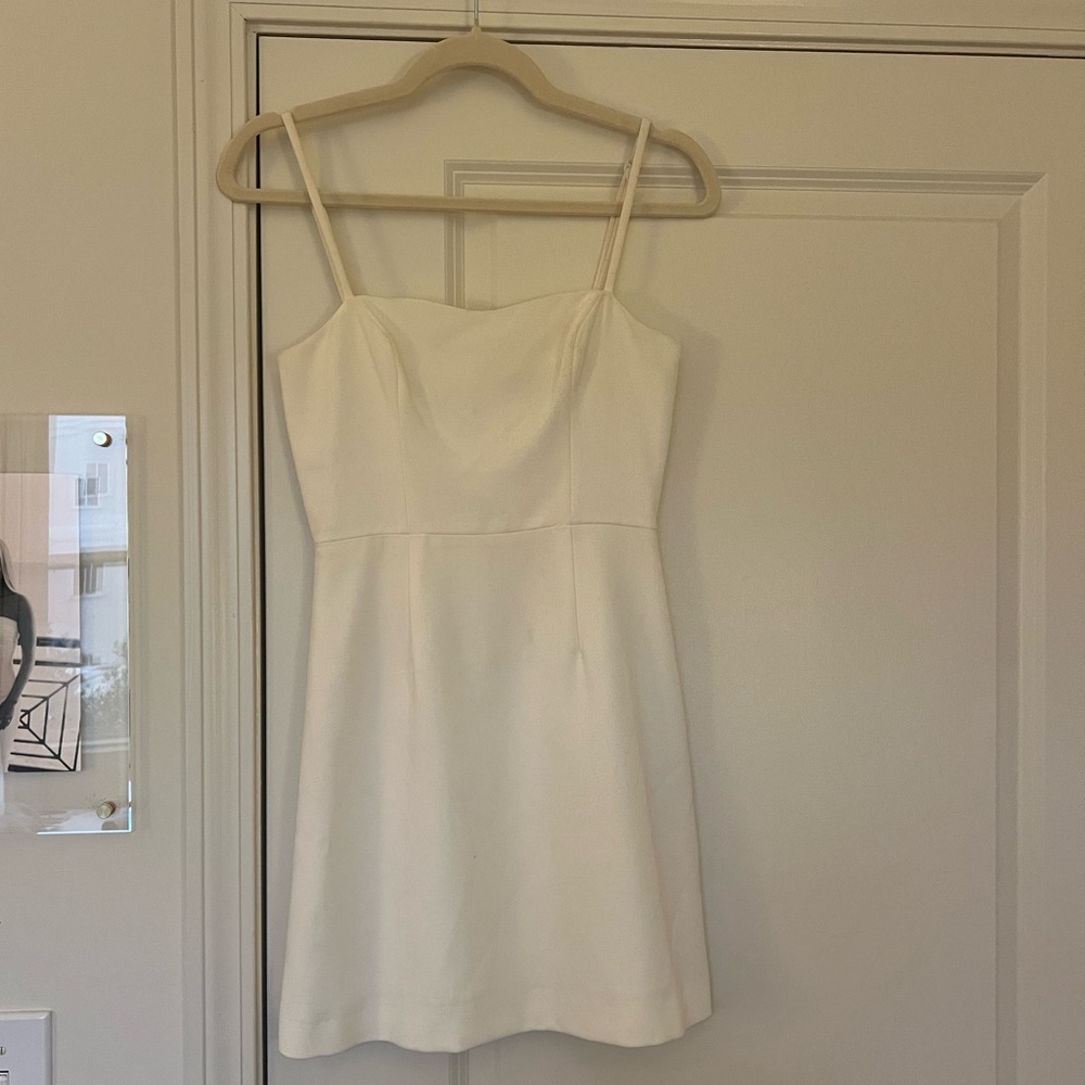 French Connection White Spaghetti Strap Dress